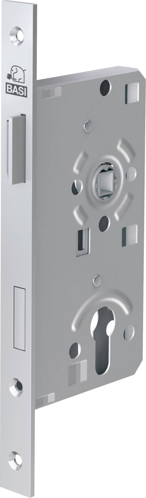 Basi 9320-5521 Einsteck-Zimmertürschloss Silber