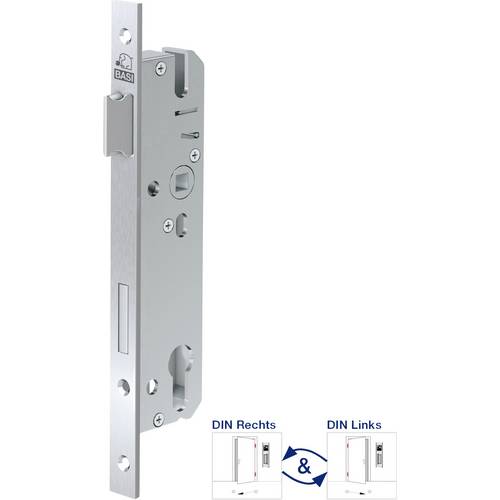 Basi 9585-3020 Einsteck-Rohrrahmenschloss Silber