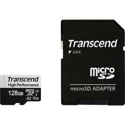 Image of Transcend Premium 330S microSDXC-Karte 128 GB Class 10, UHS-I, UHS-Class 3, v30 Video Speed Class A2-Leistungsstandard,