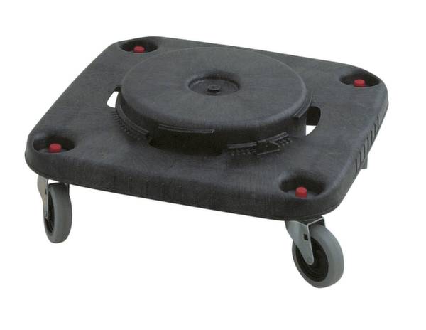 BRUTE® Transportroller, eckig, 4 Lenkrollen, Bajonettverschluss, PE/Metall, grau., Rubbermaid, 562386 49