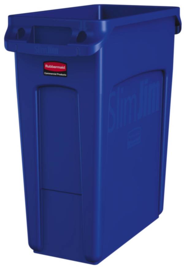 Abfalleimer SLIM JIM® Volumen 60 l mit Lüftungskanälen blau. Newell Brands Germany GmbH 47564849