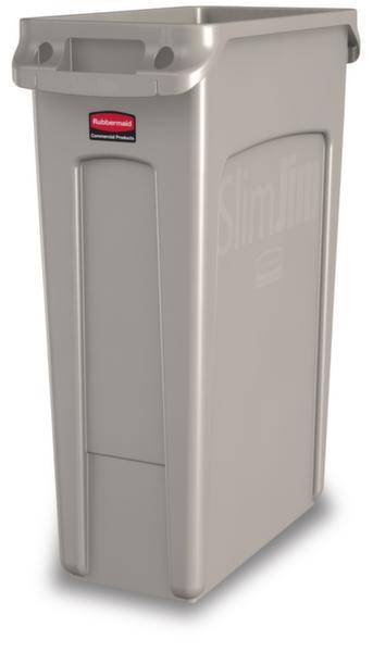 Abfalleimer SLIM JIM® Volumen 87 l mit Lüftungskanälen beige. Vepa Bins Groothandel B.V. 57280049