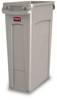 Abfalleimer SLIM JIM® Volumen 87 l mit Lüftungskanälen beige. Vepa Bins Groothandel B.V. 57280049