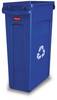 Abfalleimer SLIM JIM® Volumen 87 l mit Lüftungskanälen blau. Newell Brands Germany GmbH 52126249
