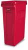 Abfalleimer SLIM JIM® Volumen 87 l mit Lüftungskanälen rot. Vepa Bins Groothandel B.V. 57280449
