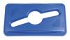 Deckel,f. Wertstoffsammler 60-87l,1 Propelleröffnung,PP,blau