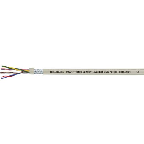 Helukabel 21111-1000 Datenleitung Li2YCY 2 x 2 x 0.22 mm² Grau 1000 m