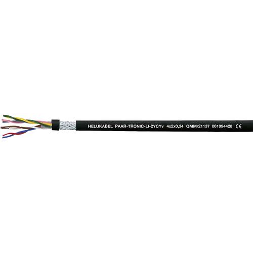 Helukabel 21143-500 Datenleitung Li-2YCYv 4 x 2 x 0.5 mm² Schwarz 500 m