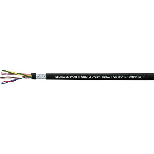 Helukabel 21135-500 Datenleitung Li-2YCYv 2 x 2 x 0.34 mm² Schwarz 500 m