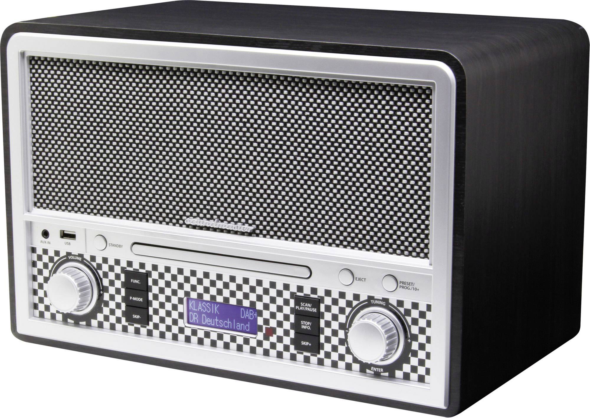 soundmaster NR955SW CDRadio DAB+, UKW AUX, Bluetooth®, CD, USB Schwarz