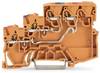 WAGO 2000-5352 Dreistock-Initiatorklemme 7 mm Push-In-Klemme Orange 15 St.