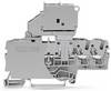 WAGO 2002-1711 Dreistock-Sicherungsklemme 6.20 mm Push-In-Klemme Grau 50 St.