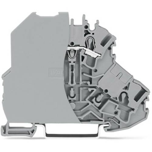 WAGO 2002-2201/097-000 Doppelstock-Durchgangsklemme 7.20 mm Push-In-Klemme Grau 50 St.