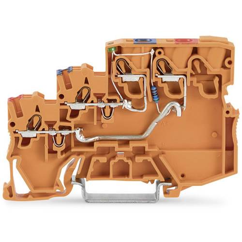 WAGO 2000-5352/1102-953 Dreistock-Initiatorklemme 7 mm Push-In-Klemme Orange 15 St.