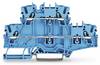 WAGO 2002-2704 Doppelstock-Durchgangsklemme 5.20 mm Push-In-Klemme Blau 50 St. Piece