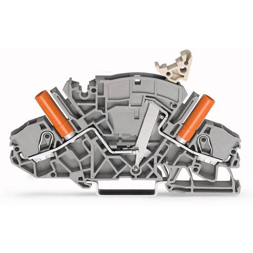 WAGO 2007-8811/044-000 Doppelstock-Trenn- und Messklemme 8 mm Push-In-Klemme Grau 20 St.