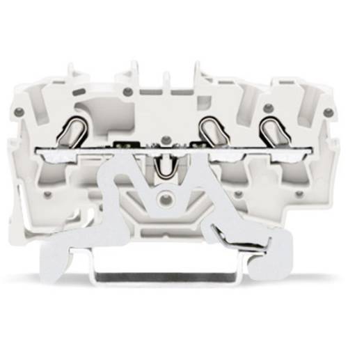 Thumbnail - WAGO 2002-1308 Dreistock-Schutzleiterklemme 5.20 mm Push-In-Klemme Weiß 100 St.