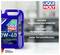 Ein blauer Kanister Motoröl 'LIQUI MOLY 0W-40 Syntoil Energy' mit Text: 'extreme Hochtemperaturstabilität', 'geringer Verdampfungsverlust', 'hoher Verschleißschutz'.