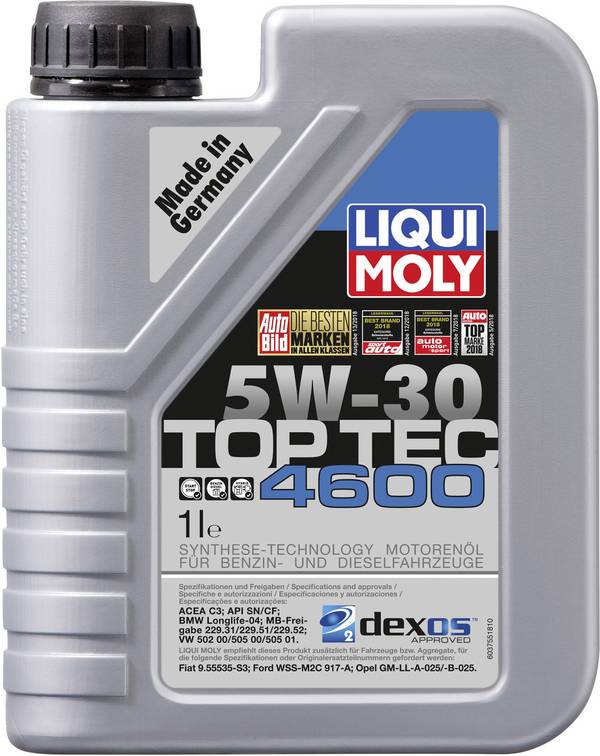Liqui Moly Top Tec 4600 5W-30 3755 Leichtlaufmotoröl 1 l
