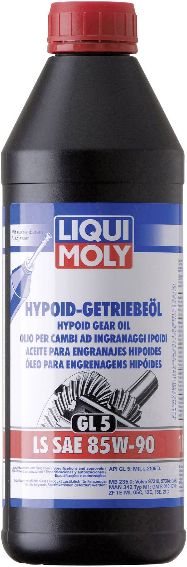 Liqui Moly (GL5) LS SAE 85W-90 1410 Getriebeöl 1 l