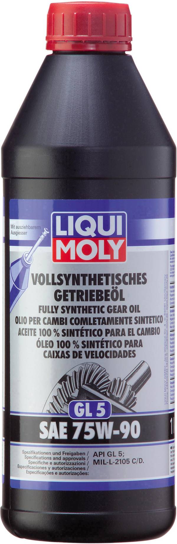 Liqui Moly (GL5) SAE 75W-90 1414 Getriebeöl 1 l