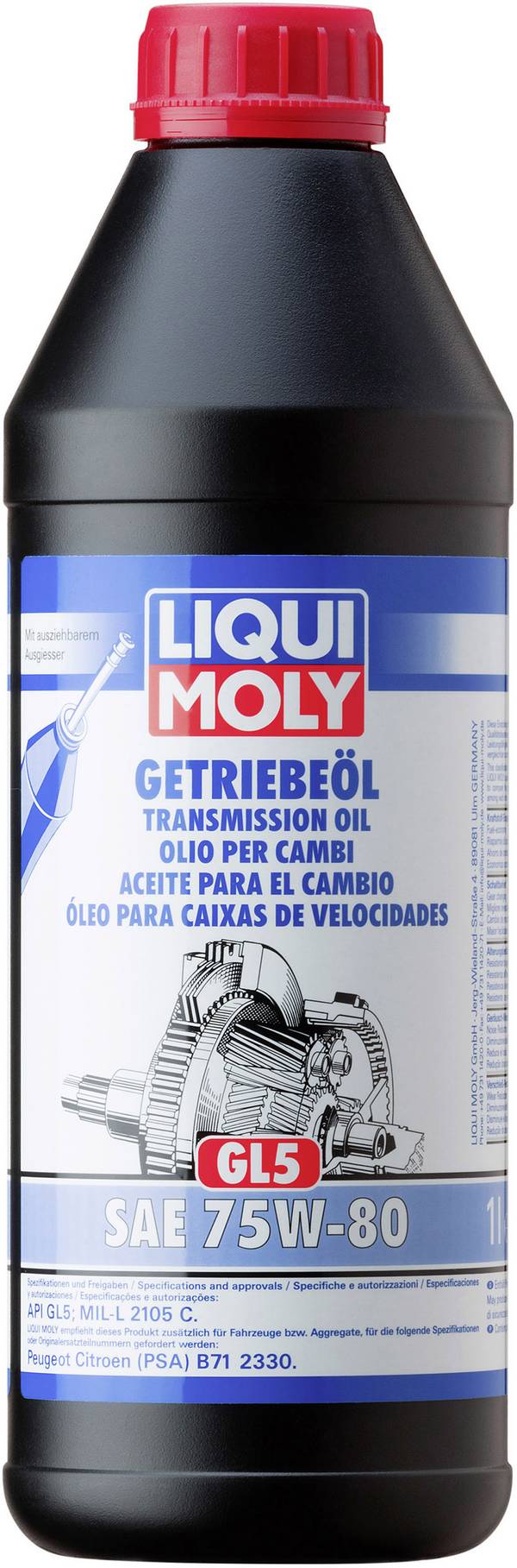 Liqui Moly (GL5) 75W-80 3658 Getriebeöl 1 l