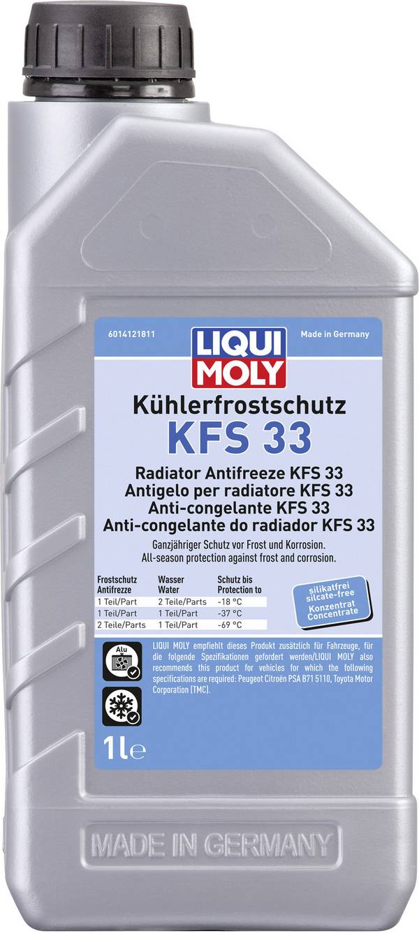 Liqui Moly KFS 33 21130 Kühlerfrostschutz Kühler 1 l