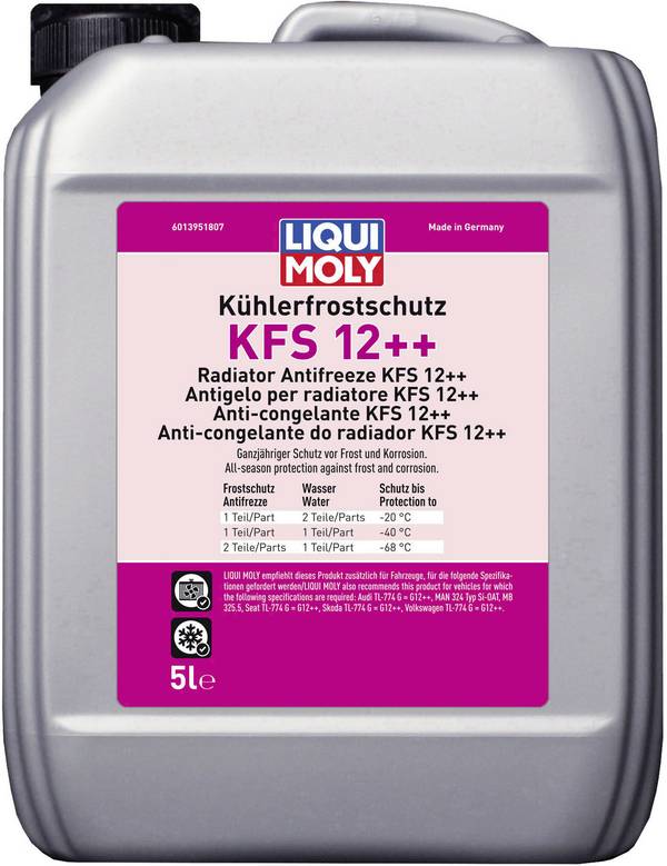 Liqui Moly KFS 12++ 21135 Kühlerfrostschutz Kühler 5 l