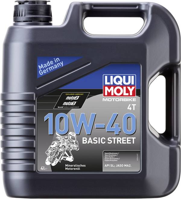 Liqui Moly Motorbike 4T 10W-40 Basic Street 3046 4-Takt-Motoröl 4 l