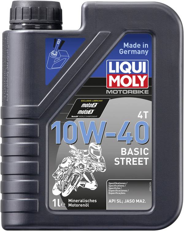 Liqui Moly Motorbike 4T 10W-40 Basic Street 3044 Motoröl 1 l