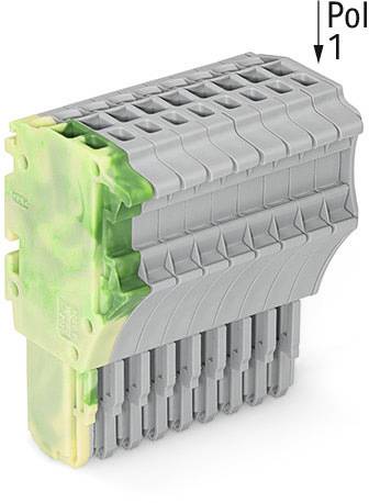 WAGO 2020-110/000-037 Federleiste Grün, Gelb, Grau 25 St.