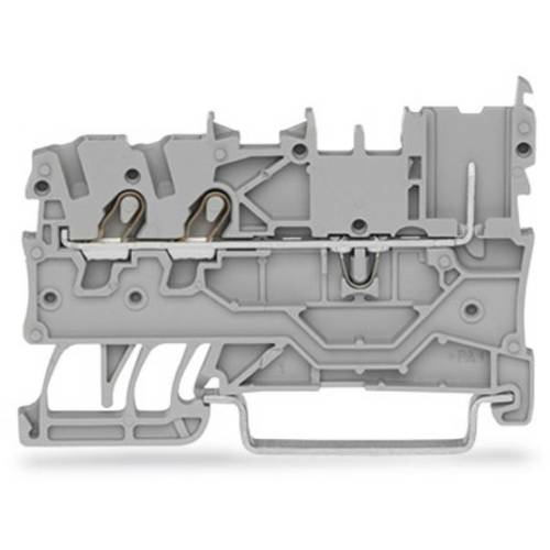 WAGO 2020-1301 Mini-Doppelstock-Basisklemme 3.50 mm Push-In-Klemme Grau 50 St.