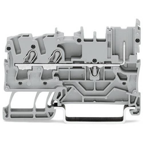 WAGO 2022-1301/999-953 Mini-Doppelstock-Basisklemme 5.20 mm Push-In-Klemme Grau 100 St.