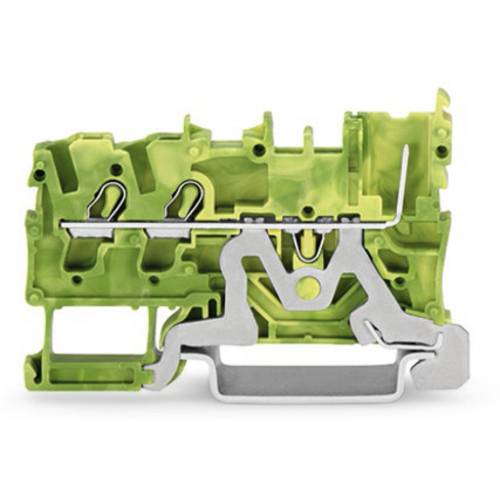 WAGO 2022-1307/999-953 Mini-Doppelstock-Basisklemme 5.20 mm Push-In-Klemme Grün, Gelb 100 St.