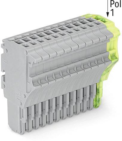 WAGO 2020-113/000-036 Federleiste Grau, Grün, Gelb 10 St.