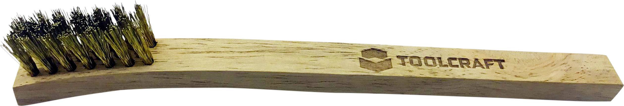 TOOLCRAFT Zündkerzenbürste Holz, Messing 200 mm 1 St.