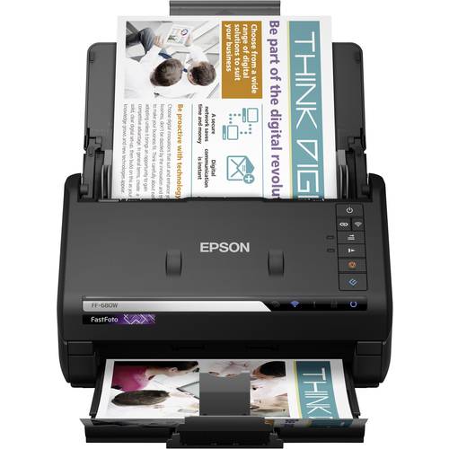 Thumbnail - Epson FastFoto FF-680W Duplex-Dokumentenscanner A4 600 x 600 dpi 45 Seiten/min USB-A (USB 3.2 Gen 1), WLAN 802.11 b/g/n