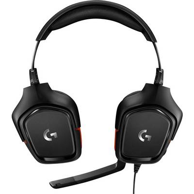 Logitech Gaming G332 Over Ear Headset kabelgebunden Stereo Schwarz, Rot Lautstärkeregelung, Mikrofon-Stummschaltung Gami-2