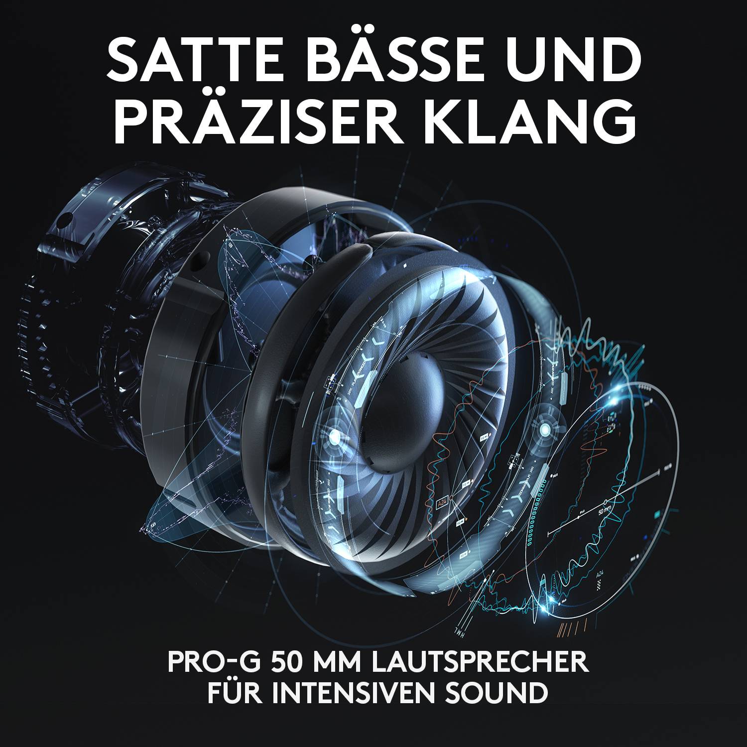 Logitech Gaming G635 Over Ear Headset kabelgebunden 7.1 Surround Schwarz, RGB Lautstärkeregelung, Mikrofon-Stummschaltun-10