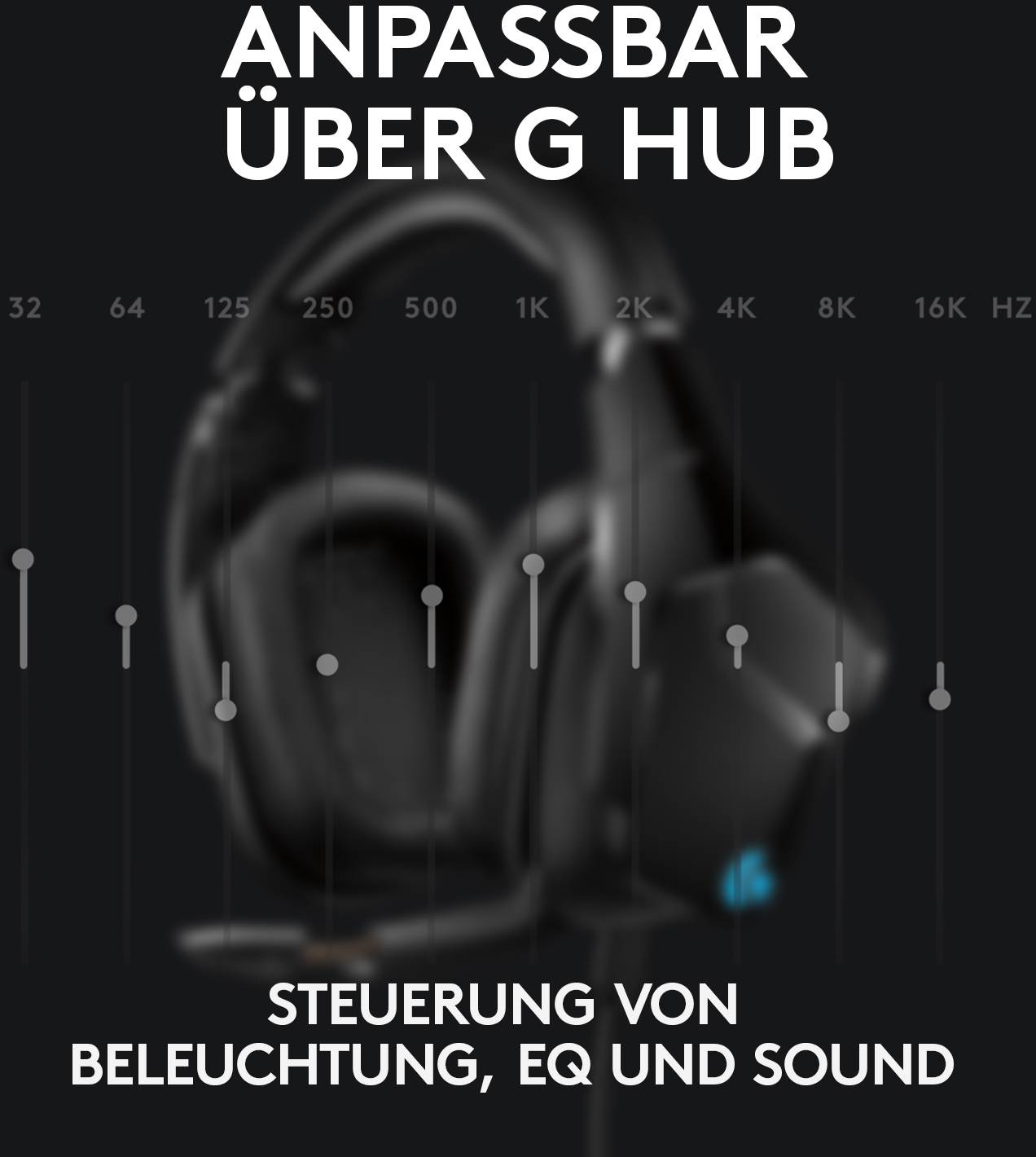 Logitech Gaming G635 Over Ear Headset kabelgebunden 7.1 Surround Schwarz, RGB Lautstärkeregelung, Mikrofon-Stummschaltun-13