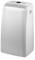Weißer, tragbarer Luftkühler mit Bedienelementen oben, geeignet für den Einsatz in Räumen zur Abkühlung der Lufttemperatur.