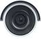 Überwachungskamera-Objektiv in Nahaufnahme, zentriert und frontal auf weißem Hintergrund.