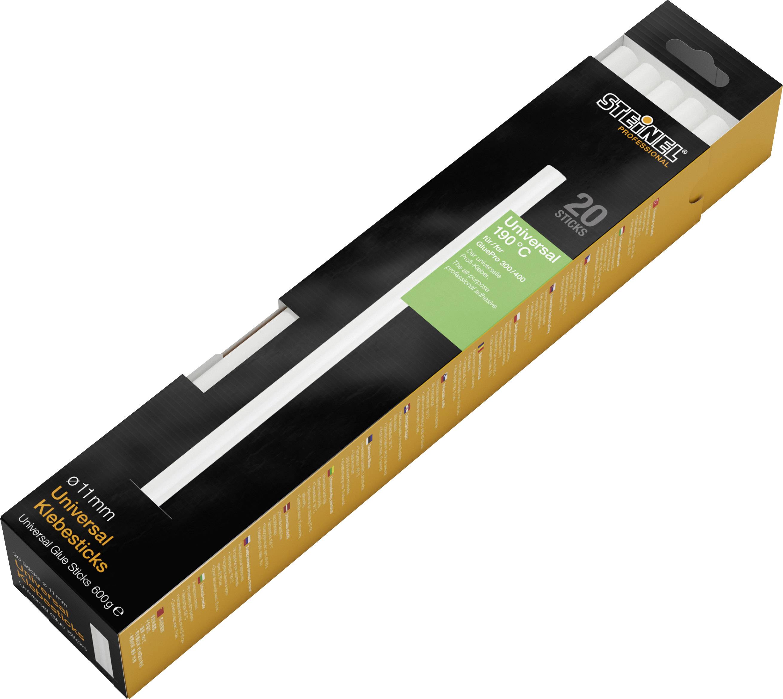 Steinel Heißklebesticks Ø 11 mm Universal, 190°C Profi-Klebesticks, kraftvoller Alleskleber, 20 Stk. (600 g)
