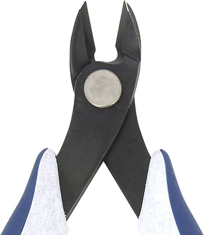 Seitenschneider mit blauen und weißen Griffen, geeignet zum Schneiden von Draht und kleinen Metallen.