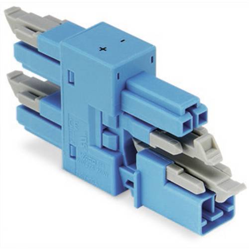 WAGO 890-1904 Verteilerblock 3 fach 890 Gesamtpolzahl: 2 16 A Blau 50 St.
