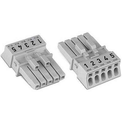 WAGO 890-285 Netz-Steckverbinder 890 Buchse Gesamtpolzahl: 5 16 A Pink 50 St.