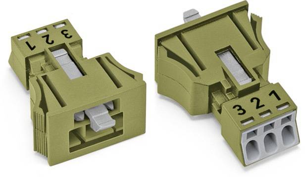 WAGO 890-773/073-000 Netz-Steckverbinder 890 Stecker Gesamtpolzahl: 3 16 A Hellgrün 50 St.