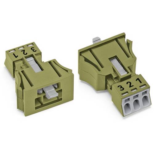 Thumbnail - WAGO 890-773/073-000 Netz-Steckverbinder 890 Stecker Gesamtpolzahl: 3 16 A Hellgrün 50 St.