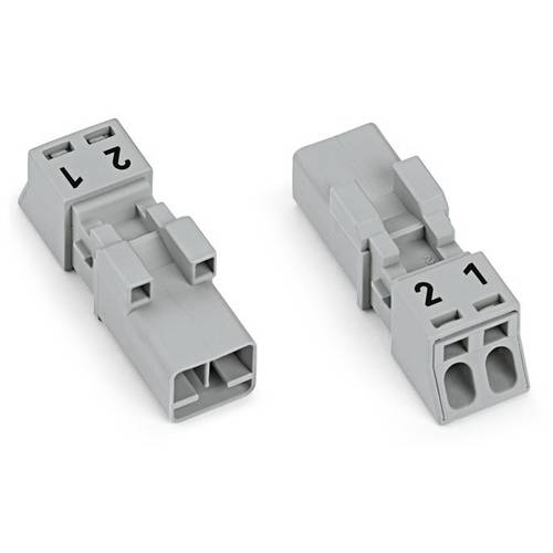 Thumbnail - WAGO 890-252/060-000 Netz-Steckverbinder 890 Stecker Gesamtpolzahl: 2 16 A Grau 50 St.