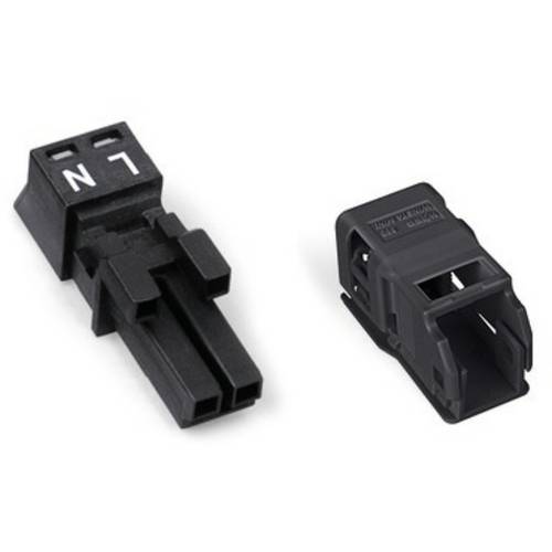 WAGO 890-202/342-000 Netz-Steckverbinder 890 Buchse Gesamtpolzahl: 2 16 A Schwarz 50 St.